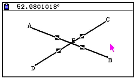 CASIO GRAPH90+E PYTHON - - Pour construire le point d'intersection de deux lignes - 2