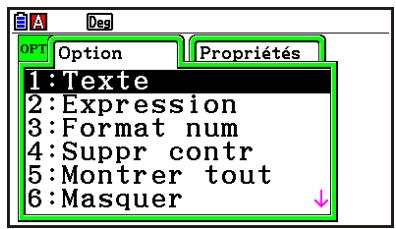 CASIO GRAPH90+E PYTHON - ■ Menu du mode Géométrie - 3