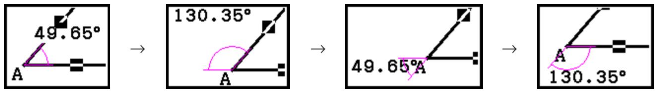 CASIO GRAPH90+E PYTHON - - Pourlier une mesure d'angle à une figure - 2