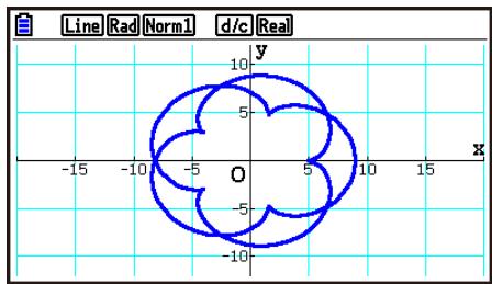 CASIO GRAPH90+E PYTHON - - Trace d'une fonction paramétrique - 1