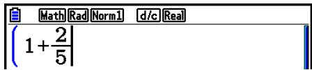 CASIO GRAPH90+E PYTHON - Example 1 Pour saisir 2^3 + 1 - 28