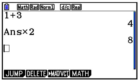 CASIO GRAPH90+E PYTHON - Example Remplacer « 1+2 » par « 1+3 » et recalculator l'expression - 1