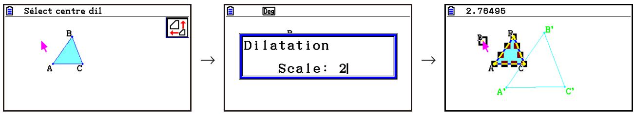 CASIO GRAPH90+E PYTHON - - Pour dilater un objet - 1