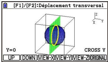 CASIO GRAPH90+E PYTHON - - Afficher la coupe transversale d'un graphe 3D - 3