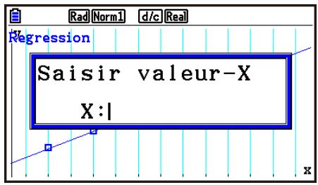 CASIO GRAPH90+E PYTHON - - Calcul de la valeur estimée pour les graphes de régression - 1