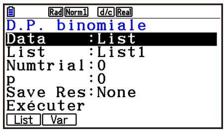CASIO GRAPH90+E PYTHON - - Probabilité binomiale - 1