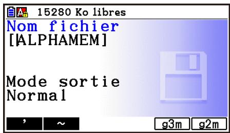 CASIO GRAPH90+E PYTHON - - Pour copier des données de la mémoire principale dans la mémoire de stockage - 2