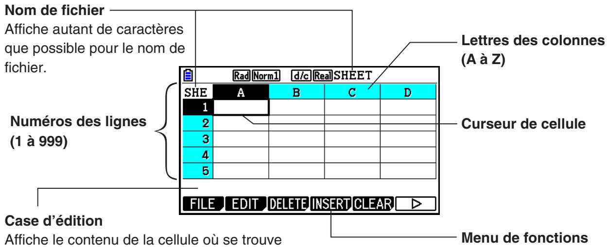 CASIO GRAPH90+E PYTHON - Notions fondamentales du Tableur et le menu de fonctions - 1