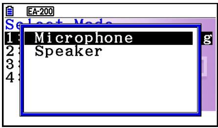 CASIO GRAPH90+E PYTHON - ■ Mic &amp; Speaker Mode Screen (EA-200 Only) - 1
