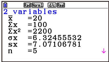 CASIO GRAPH90+E PYTHON - Calculs statistiques à variable double - 1