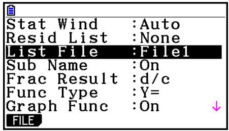 CASIO GRAPH90+E PYTHON - - Pour passer d'un fichier de listed à un autre - 1