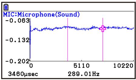 CASIO GRAPH90+E PYTHON - To obtain the periodic frequency value - 1