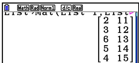 CASIO GRAPH90+E PYTHON - Accès au menu de fonctions de manipulation des données de liste - 2