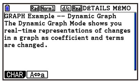 CASIO GRAPH90+E PYTHON - Pour editor le texte d'un mémo existant - 2