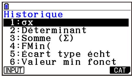 CASIO GRAPH90+E PYTHON - Utiliser l'histoire des commandes - 1