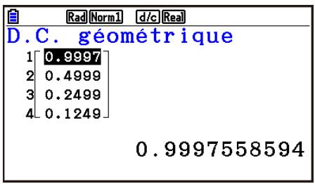 CASIO GRAPH90+E PYTHON - Distribution géométrique cumulative - 2