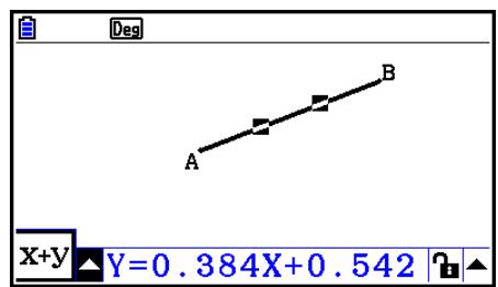 CASIO GRAPH90+E PYTHON - Pour visualiser les mesures d'un segment de ligne - 4