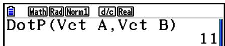 CASIO GRAPH90+E PYTHON - Exemple Pour saisir les données suivantes dans Vct A : [ 1 2 3 ] - 9