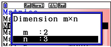CASIO GRAPH90+E PYTHON - Example Crer un e matric de 2 lignes × 3 colonnes dans la zone nommée Mat B - 6