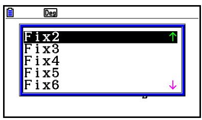 CASIO GRAPH90+E PYTHON - Exemple : Pour spécifier une décimale pour les valeurs de mesure - 2