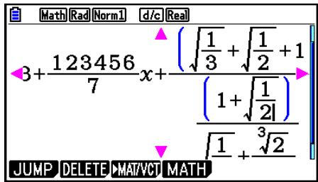 CASIO GRAPH90+E PYTHON - - Si le calcul est trop long pour s'afficher complètement dans la fenêtre d'affichage - 1