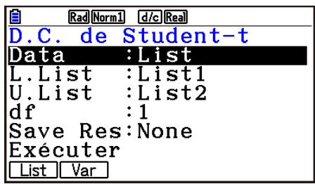 CASIO GRAPH90+E PYTHON - Distribution t de Student cumulative - 1