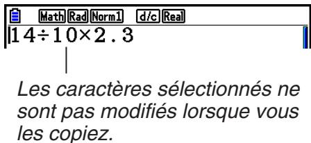 CASIO GRAPH90+E PYTHON - Pour définit la plage à copier - 3