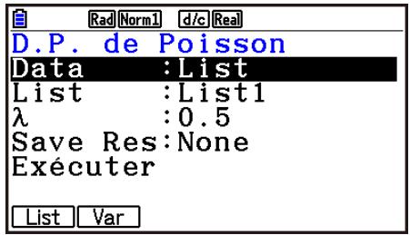CASIO GRAPH90+E PYTHON - - Probabilité de Poisson - 1