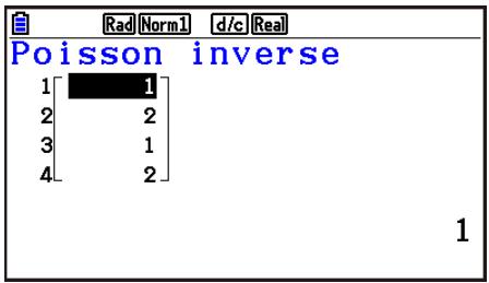 CASIO GRAPH90+E PYTHON - Distribution de Poisson cumulative inverse - 2