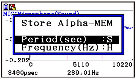 CASIO GRAPH90+E PYTHON - To obtain the periodic frequency value - 2