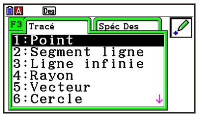 CASIO GRAPH90+E PYTHON - ■ Menu du mode Géométrie - 2