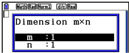 CASIO GRAPH90+E PYTHON - Exemple Créer une matrice de 2 lignes × 3 colonnes - 1