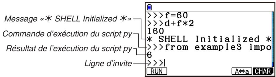 CASIO GRAPH90+E PYTHON - ■Initialisation du SHELL - 1