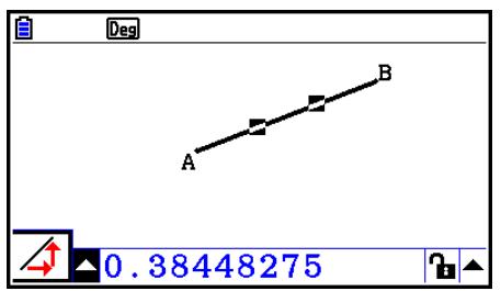 CASIO GRAPH90+E PYTHON - Pour visualiser les mesures d'un segment de ligne - 3