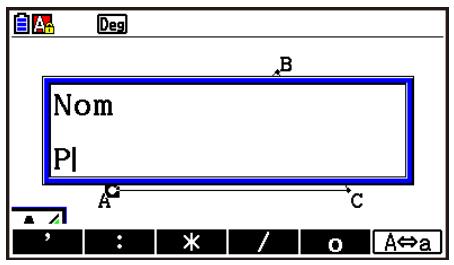 CASIO GRAPH90+E PYTHON - - Pour modifier une étiquette existante - 5