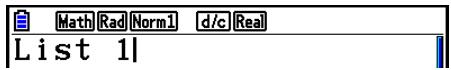CASIO GRAPH90+E PYTHON - - Spécification du numéro d'une liste créé avec l'éditeur de liste - 1