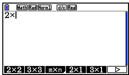 CASIO GRAPH90+E PYTHON - - Pour affecter une matrice créé à l'aide de l'écriture naturelle à une mémoire matricière spécifiée - 5