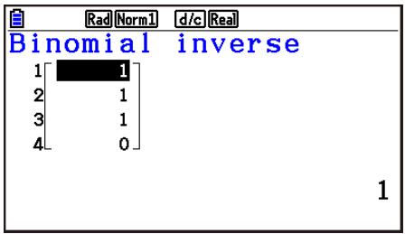 CASIO GRAPH90+E PYTHON - - Distribution binomialie cumulative inverse - 2