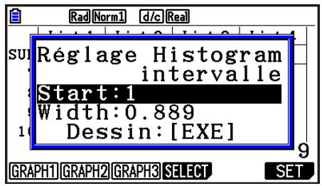CASIO GRAPH90+E PYTHON - ■ Histogramme - 1