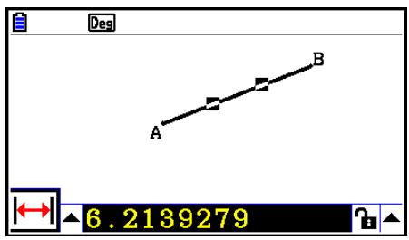 CASIO GRAPH90+E PYTHON - Pour visualiser les mesures d'un segment de ligne - 1