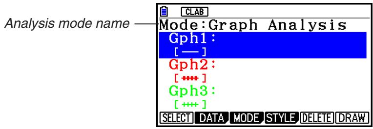 CASIO GRAPH90+E PYTHON - - To select an analysis mode and draw a graph - 1
