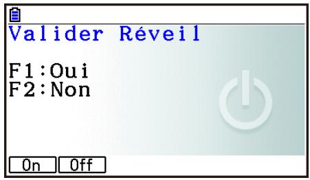CASIO GRAPH90+E PYTHON - - Pour configurer la fonction Réveil de la machine réceptrice - 1