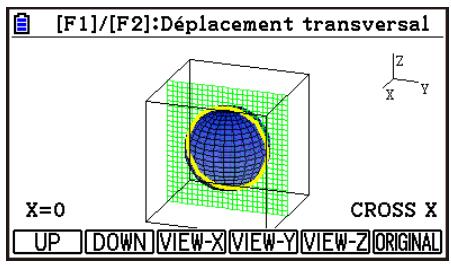 CASIO GRAPH90+E PYTHON - - Afficher la coupe transversale d'un graphe 3D - 2