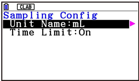 CASIO GRAPH90+E PYTHON - ■ Configuring Manual Sampling Settings - 1