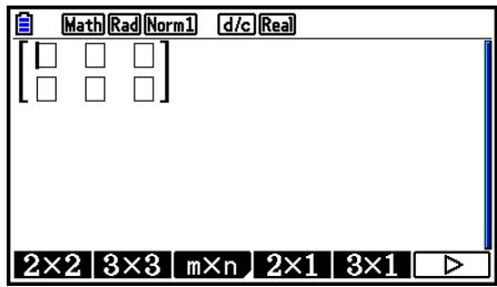 CASIO GRAPH90+E PYTHON - Exemple Créer une matrice de 2 lignes × 3 colonnes - 2