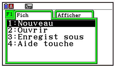 CASIO GRAPH90+E PYTHON - ■ Menu du mode Géométrie - 1