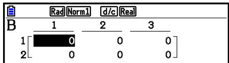 CASIO GRAPH90+E PYTHON - Example Crer un e matric de 2 lignes × 3 colonnes dans la zone nommée Mat B - 7