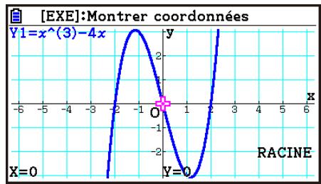 CASIO GRAPH90+E PYTHON - Exemple Tracer le graphe de la fonction indiquée ci-dessous et calculer les racines. - 2