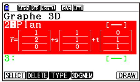 CASIO GRAPH90+E PYTHON - - Pour déterminer la relation ligne-plan - 2
