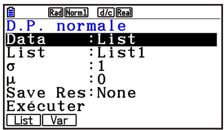 CASIO GRAPH90+E PYTHON - - Densité de probabilité normale - 1
